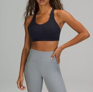 Lululemon AirSupport High Impact Sports Bra Navy 38E 38DD
